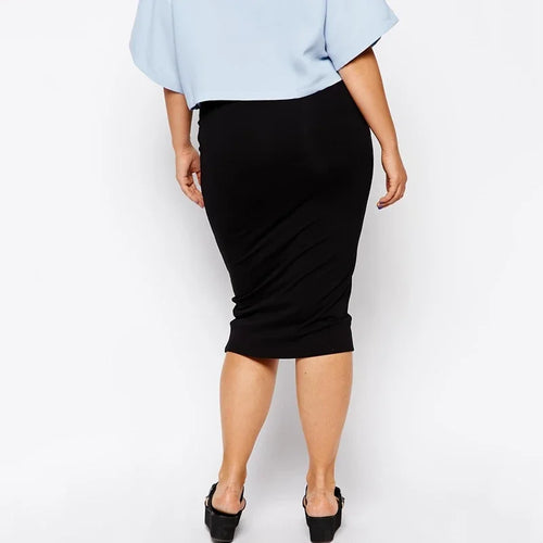 Stilla | Kvinders 2 8xl Mode Designer Bodycon Midi Skirts (plus Størrelse)