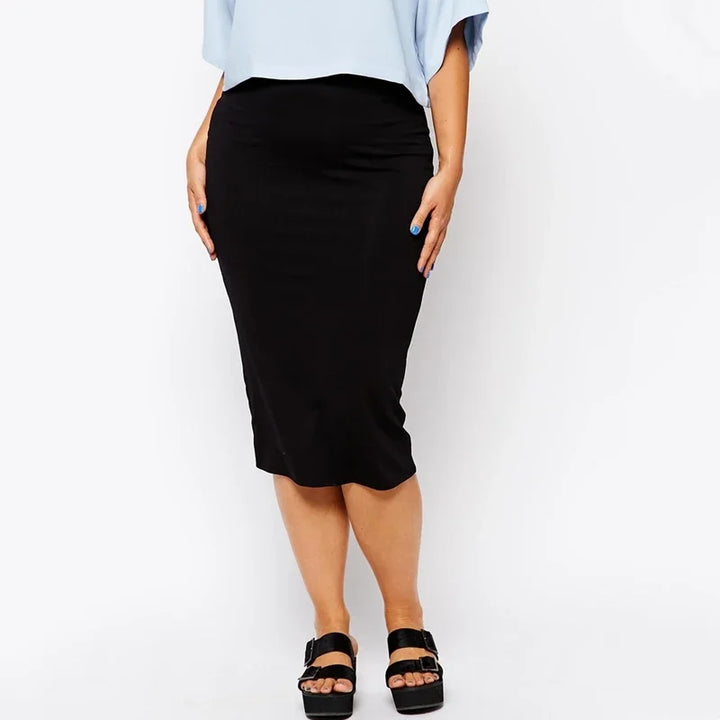 Stilla | Kvinders 2 8xl Mode Designer Bodycon Midi Skirts (plus Størrelse)