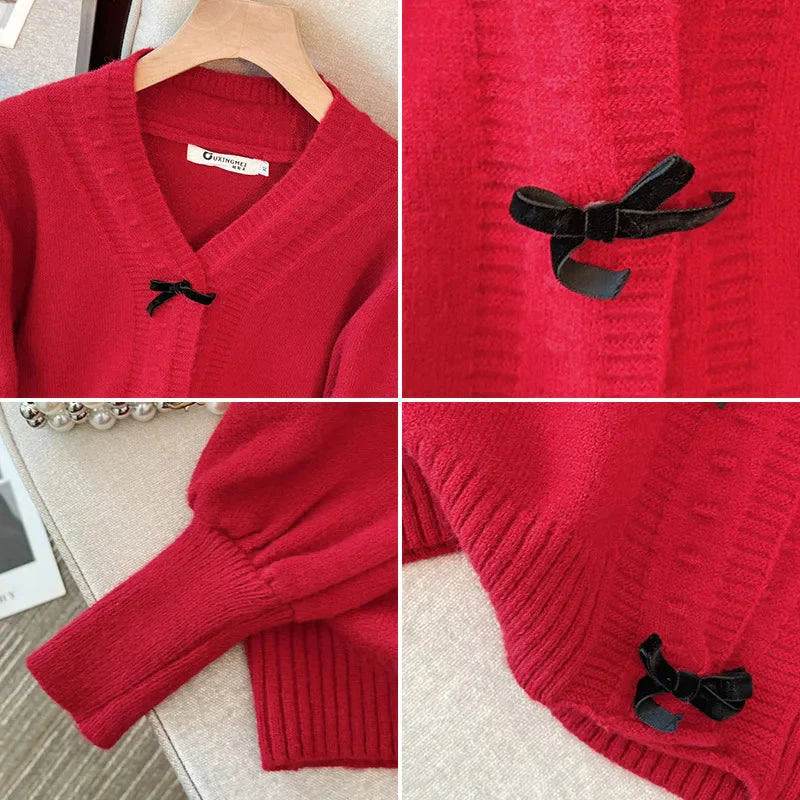 Stilla | Kvinders 5 7xl Fashion Designer Loose V-Hals Bue Jerseyer (plus Størrelse)