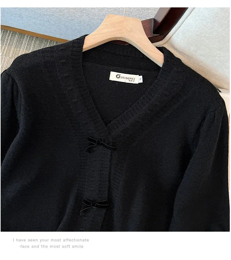Stilla | Kvinders 5 7xl Fashion Designer Loose V-Hals Bue Jerseyer (plus Størrelse)