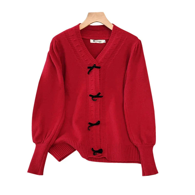 Stilla | Kvinders 5 7xl Fashion Designer Loose V-Hals Bue Jerseyer (plus Størrelse)