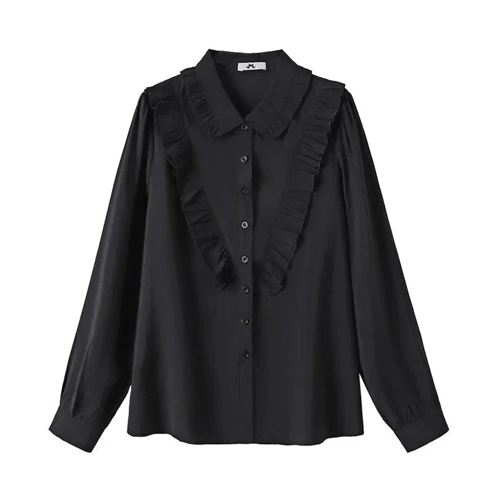 Stilla | Kvinders 5 9xl Mode Designer Bluse Skjorter Langærmede Toppe (plus Størrelse)