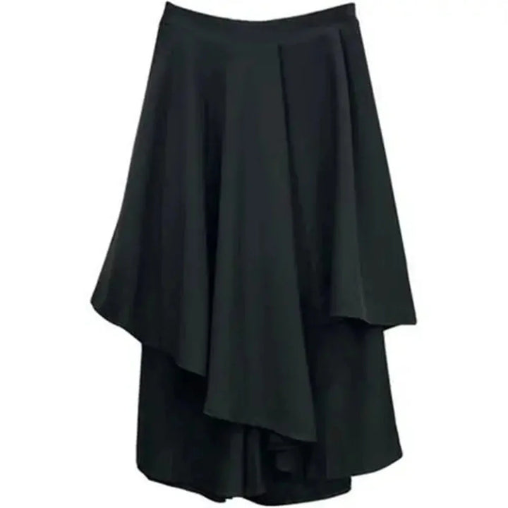 Stilla | Kvindernes Asymmetrisk Lagdelt Mode Designerskørt (midi)