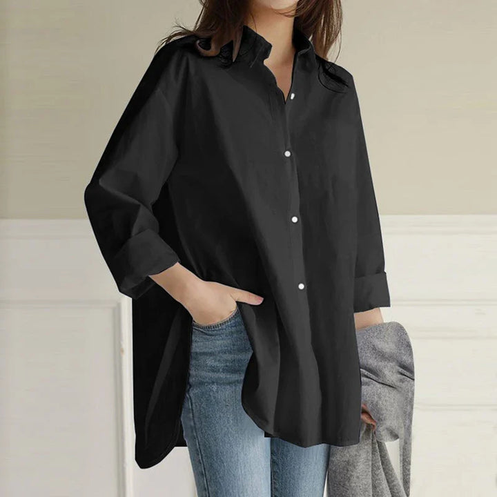 Stilla | Kvinders Asymmetrisk Skjorte Mode Designer 4 8xl Langærmede Toppe (plus Størrelse)