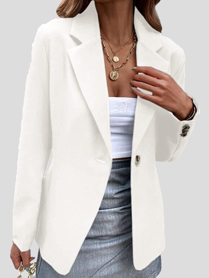 Stilla | Dame Blazere Enkle Revers En Knap Blazere