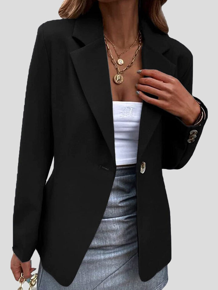 Stilla | Dame Blazere Enkle Revers En Knap Blazere