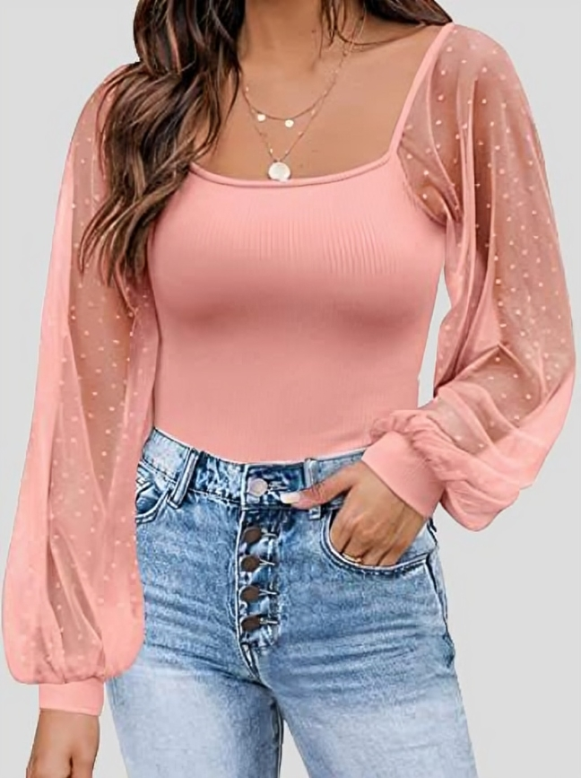 Stilla | Bluse Chic Med Signalærmer