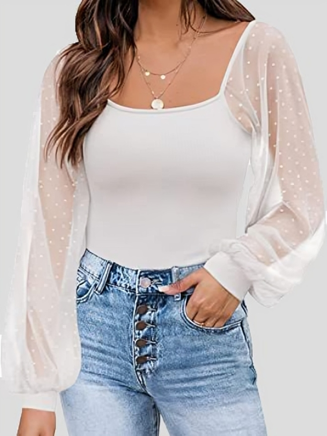 Stilla | Bluse Chic Med Signalærmer