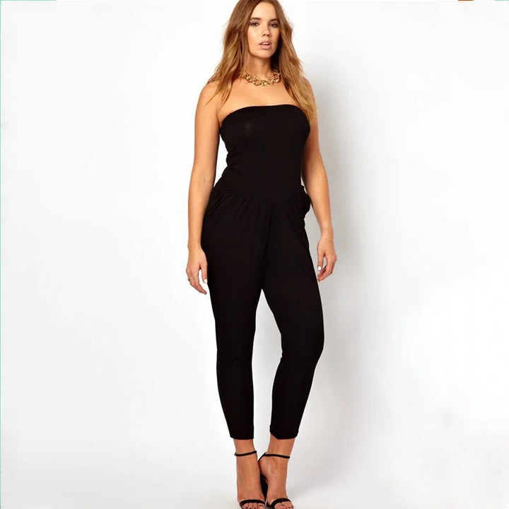 Stilla | Kvinders Bodycon Mode 2 8xl Designer Off Shoulder Jumpsuits (plus Størrelse)