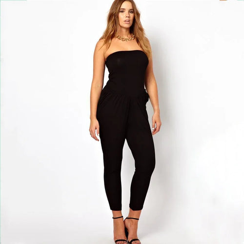 Stilla | Kvinders Bodycon Mode 2 8xl Designer Off Shoulder Jumpsuits (plus Størrelse)
