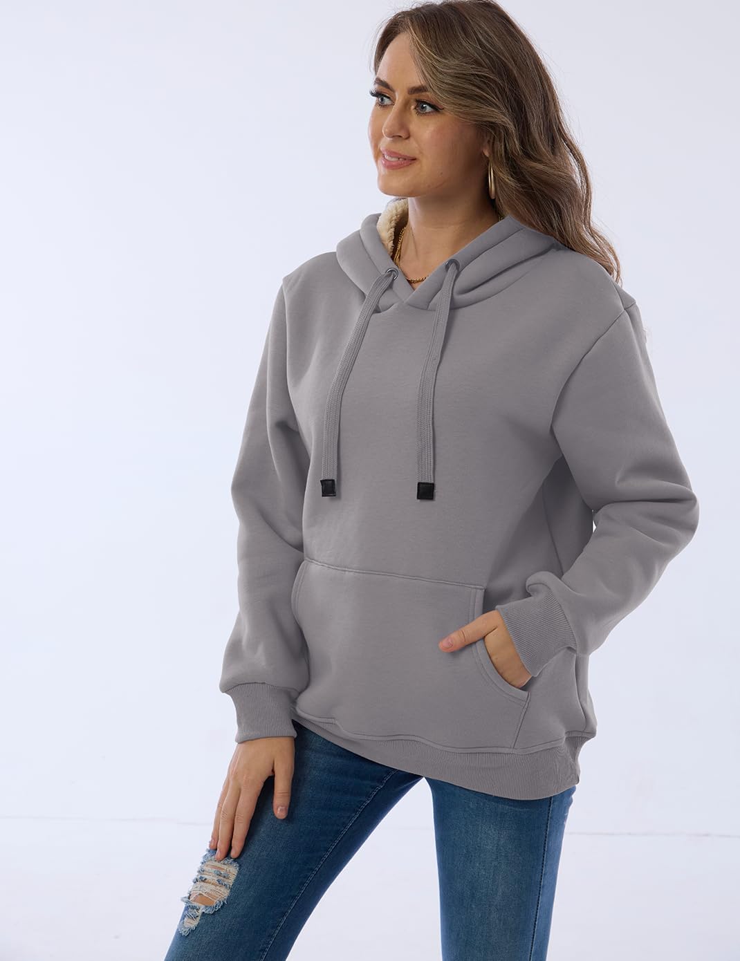 Stilla | Dame Fritid Fleece-foret Hoodie