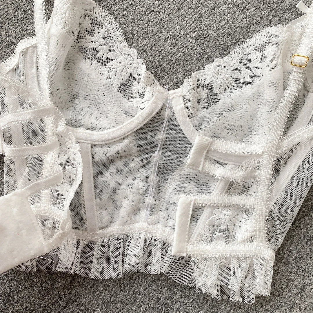 Stilla | Kvinders Korsæt Crop Top Mode Blonde Spaghetti Stropper Designer Singletter