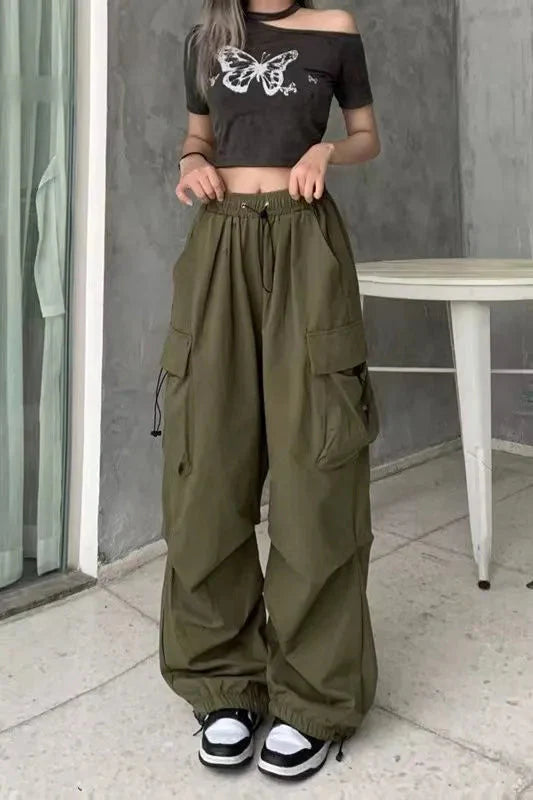 Stilla | Kvinders Draw String Fashion Designer Cargo Bred Ben Bukser