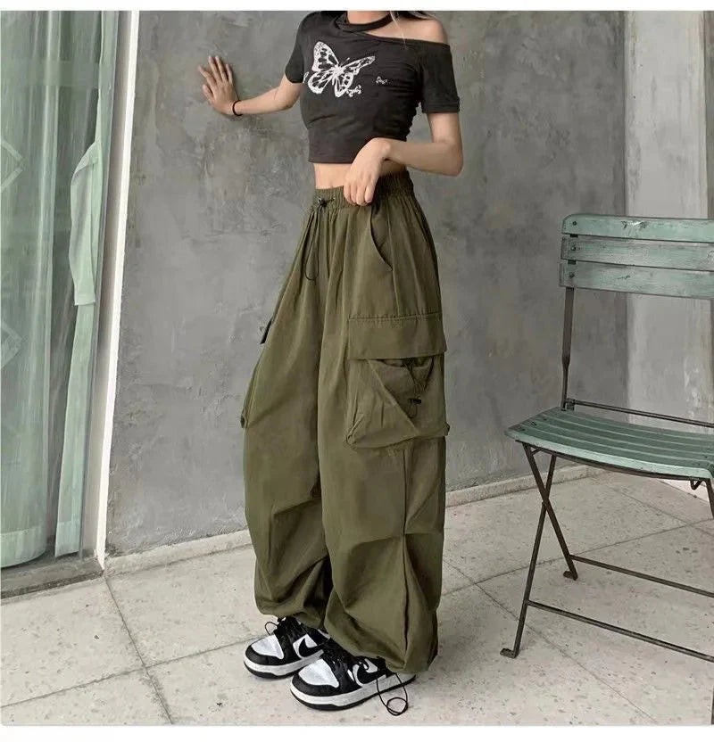 Stilla | Kvinders Draw String Fashion Designer Cargo Bred Ben Bukser