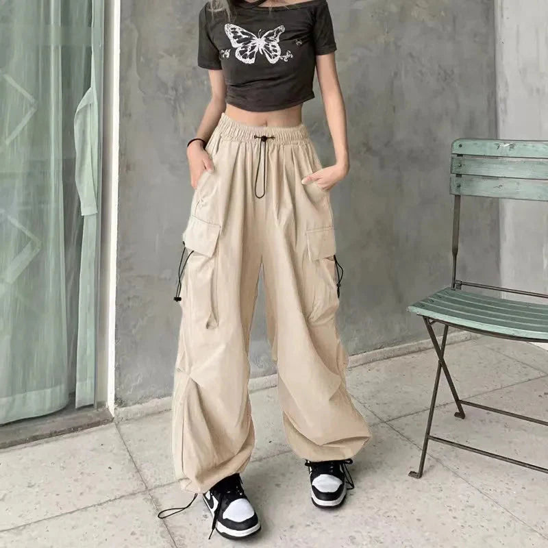 Stilla | Kvinders Draw String Fashion Designer Cargo Bred Ben Bukser