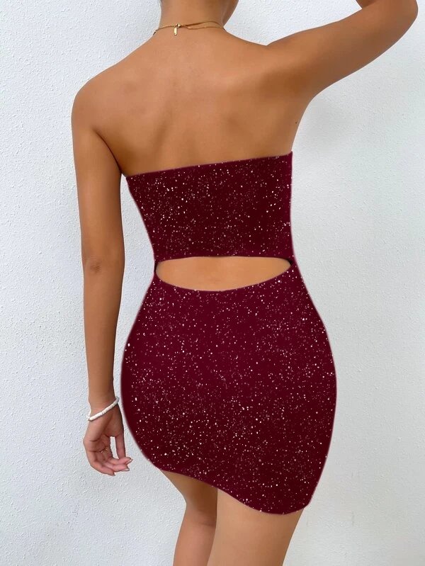 Stilla | Kvinder Kjoler Trykt Rør Top Bodycon Kjole