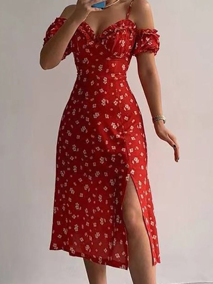 Stilla | Kvinders Kjoler Slynge Blomster Off Shoulder Slids Kjole