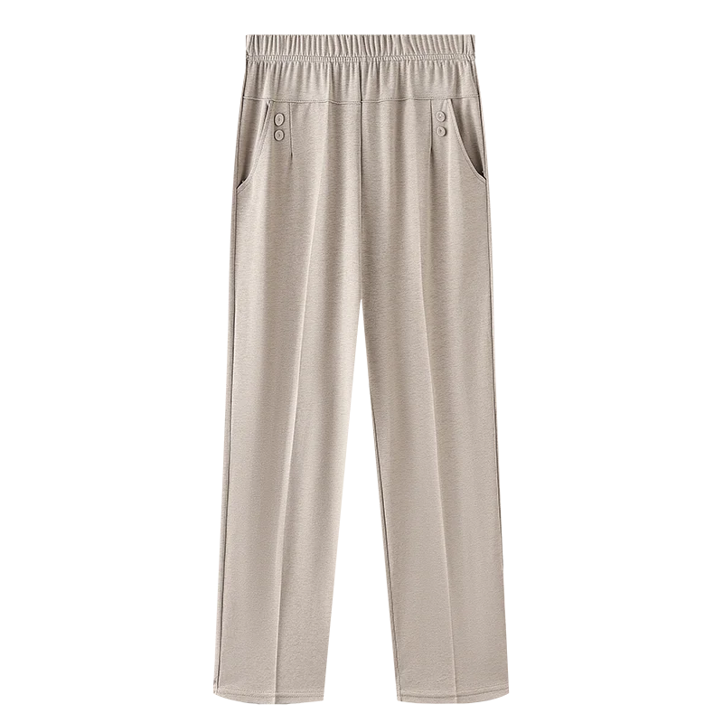 Stilla | Kvinders Elastiske Lige Ben Fashion Xl 8xl Designer Kontor Bukser (plus Størrelse)