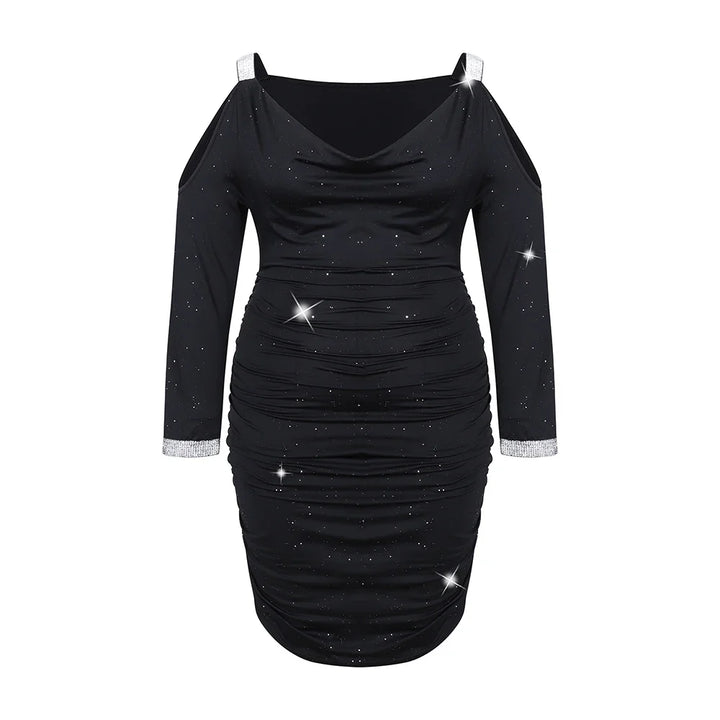 Stilla | Designer 2 6xl Off Shoulder Midi Kjoler (plus Størrelse)