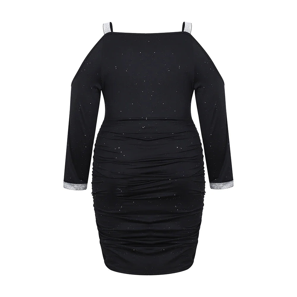 Stilla | Designer 2 6xl Off Shoulder Midi Kjoler (plus Størrelse)