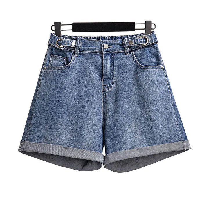 Stilla | Designer Høj Talje Denim 5 9xl Mode Designer Høj Talje Denim Shorts (plus Størrelse)