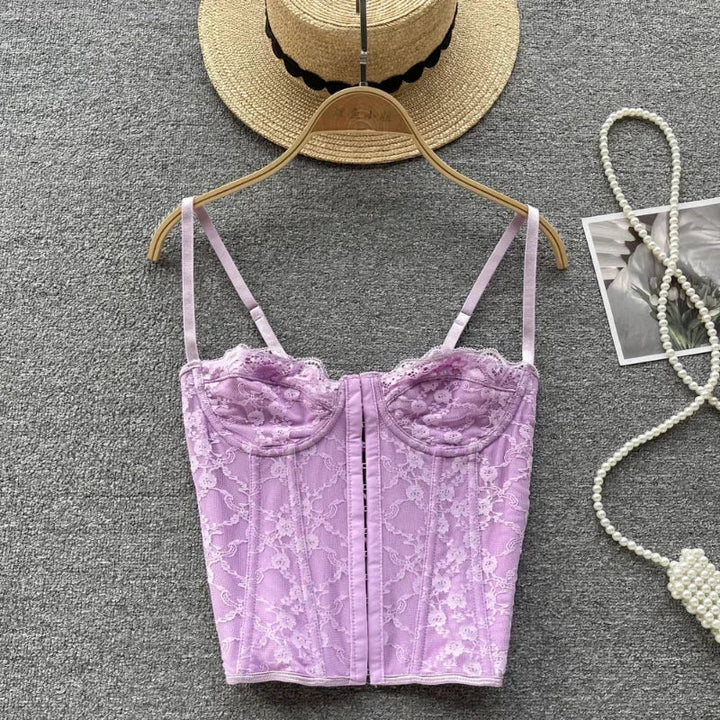 Stilla | Designer Blonde Korsæt Crop Tops Toppe