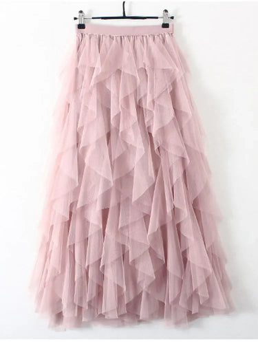 Stilla | Designer Ruffle Laget Skirts (lang)