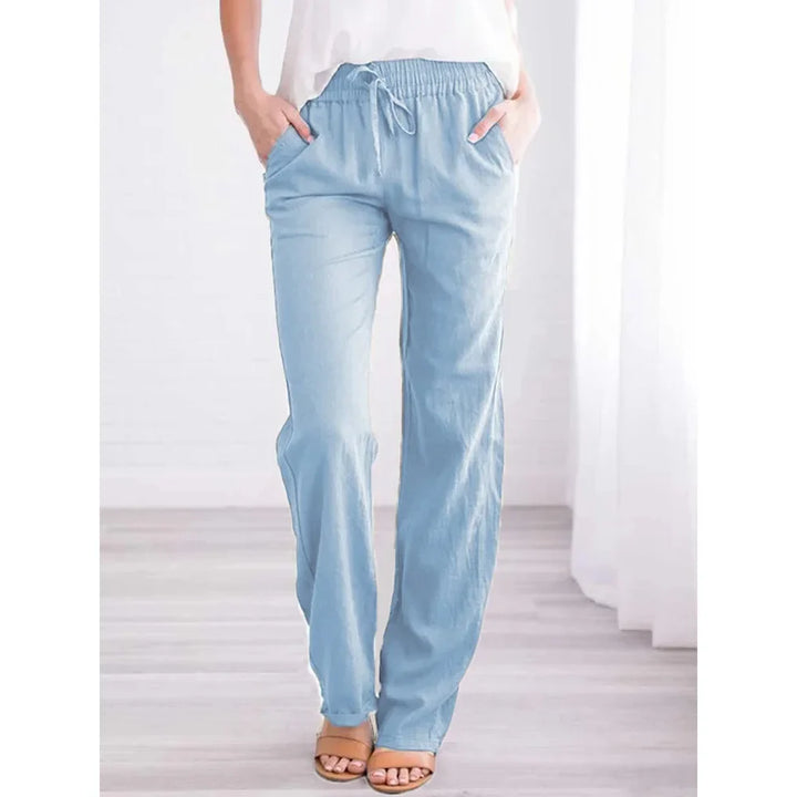 Stilla | Designer Kvinders Bomulds Linned Harem Bukser