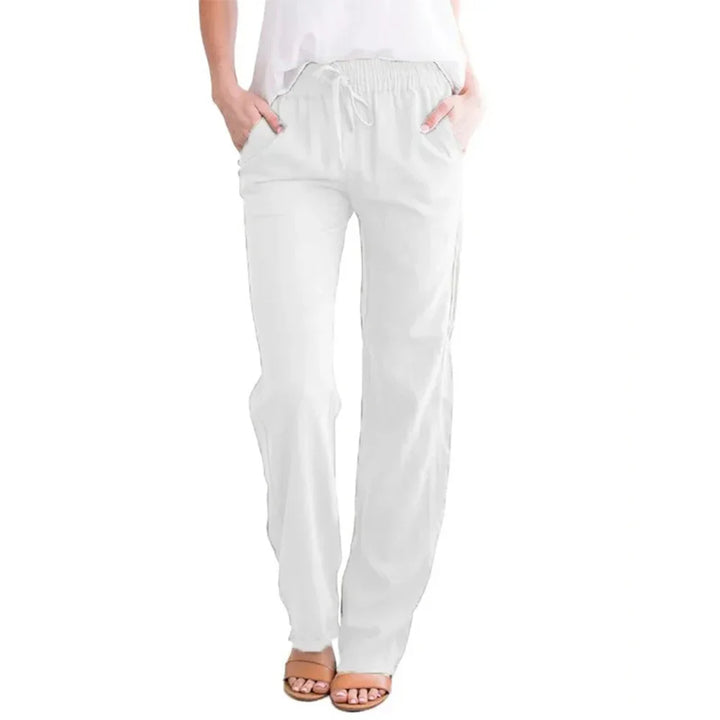 Stilla | Designer Kvinders Bomulds Linned Harem Bukser