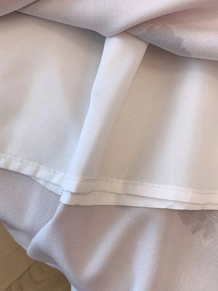 Stilla | Kvindernes Blomstret Chiffon Mode Designer 5 9xl Midi Nederdele (plus Størrelse)