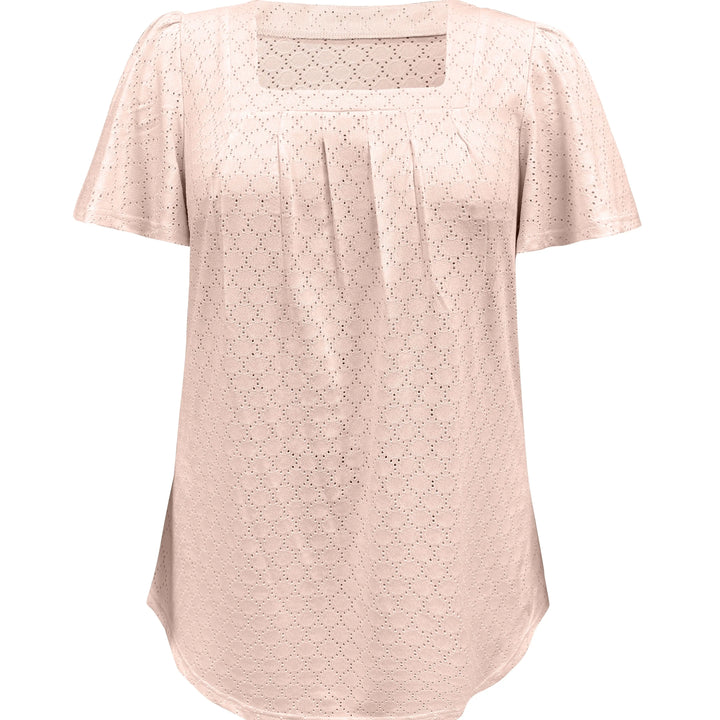 Stilla | Kvinders Hallow Out Mode Designer 2 5xl Bluse T-Shirts (plus Størrelse)