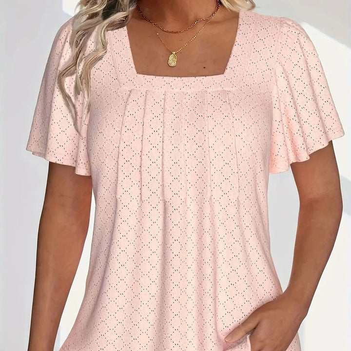 Stilla | Kvinders Hallow Out Mode Designer 2 5xl Bluse T-Shirts (plus Størrelse)