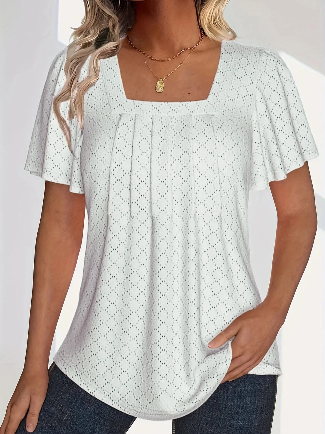 Stilla | Kvinders Hallow Out Mode Designer 2 5xl Bluse T-Shirts (plus Størrelse)