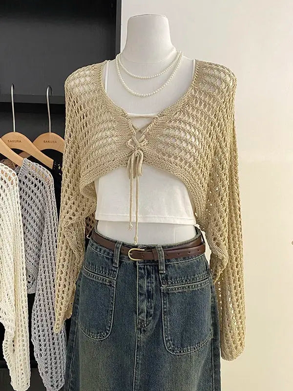 Stilla | Kvinders Hallow Out Top Mode Designer Strikketrøjes