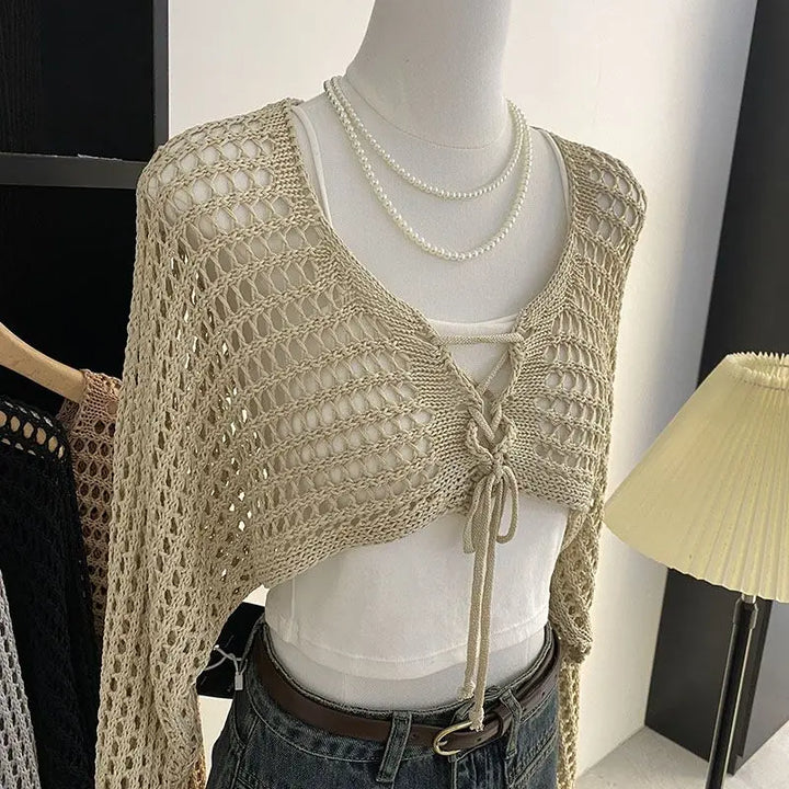 Stilla | Kvinders Hallow Out Top Mode Designer Strikketrøjes