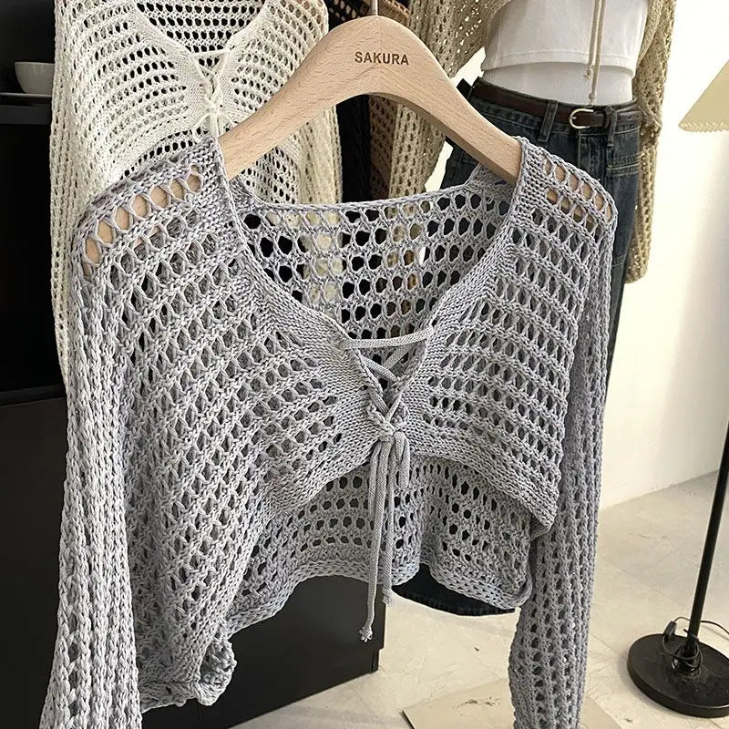 Stilla | Kvinders Hallow Out Top Mode Designer Strikketrøjes