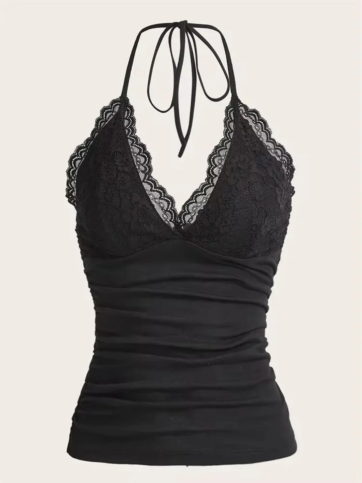 Stilla | Kvinders Halterneck Top Rygløs Mode Designer Singlets