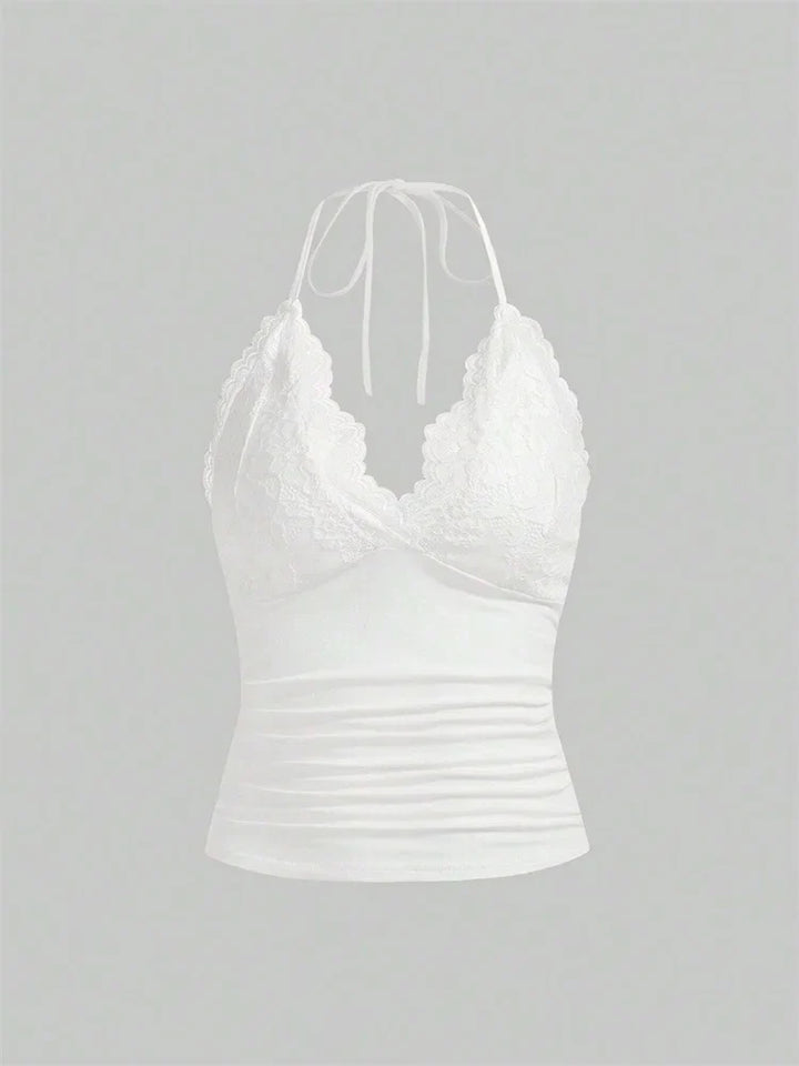 Stilla | Kvinders Halterneck Top Rygløs Mode Designer Singlets