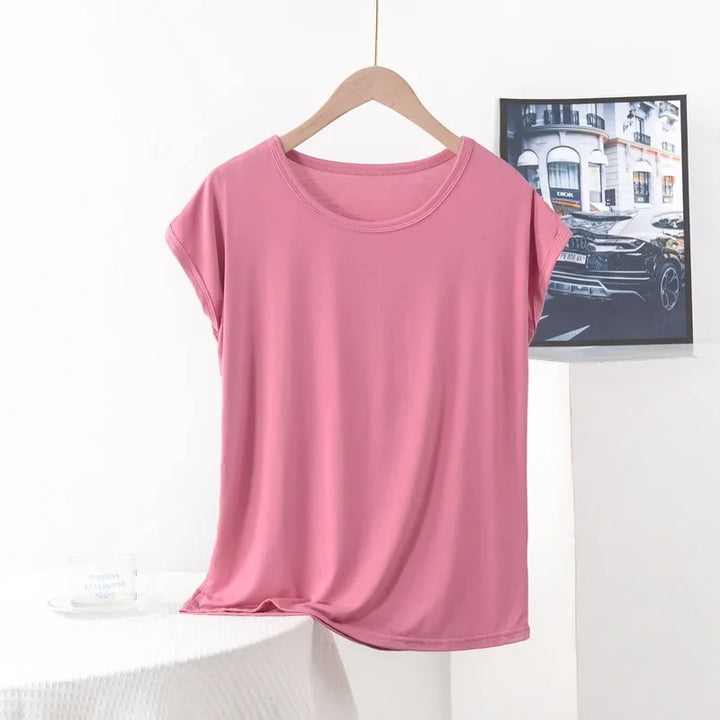Stilla | Kvinders Modal 1 8xl O-Hals Mode Designer Singlets (plus Størrelse)