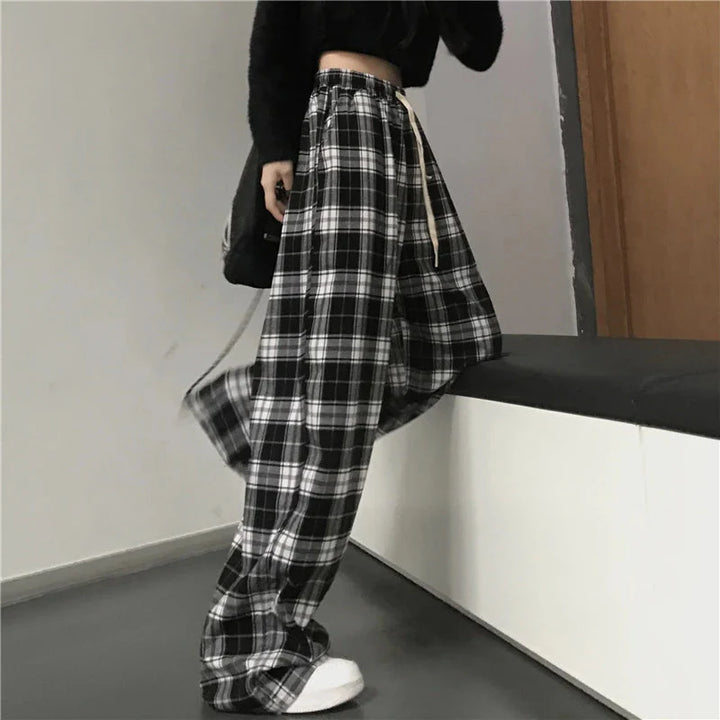 Stilla | Kvinders Ternet Høj Talje Skinny Mode Designer Baggy Bukser