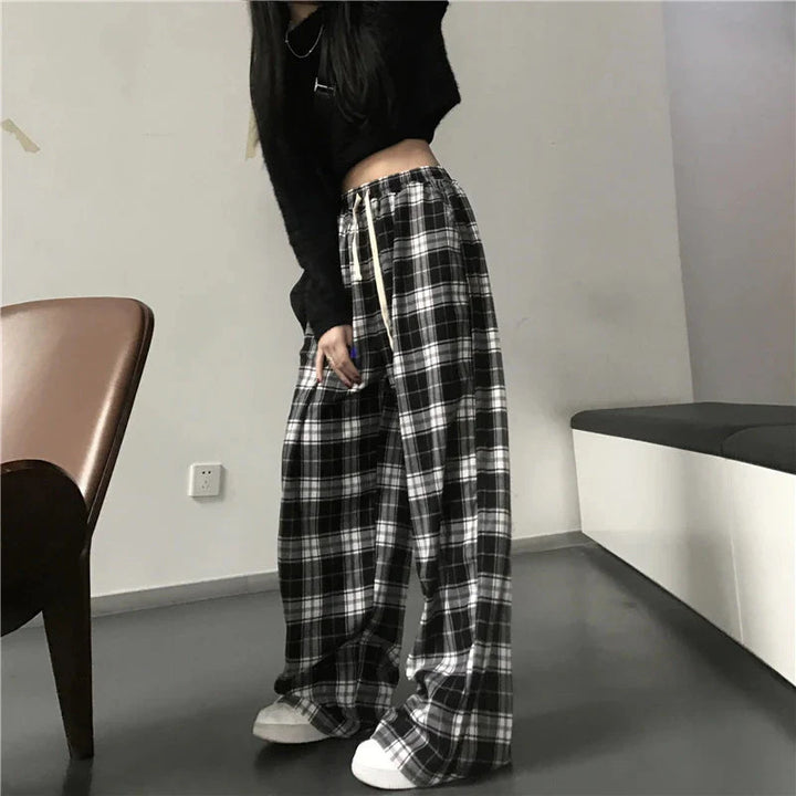 Stilla | Kvinders Ternet Høj Talje Skinny Mode Designer Baggy Bukser