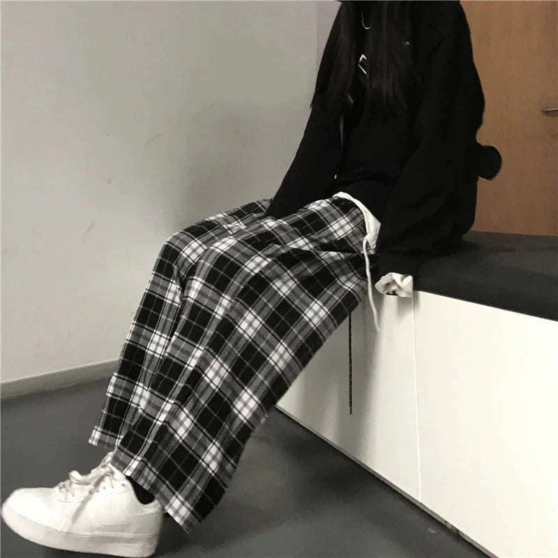 Stilla | Kvinders Ternet Høj Talje Skinny Mode Designer Baggy Bukser