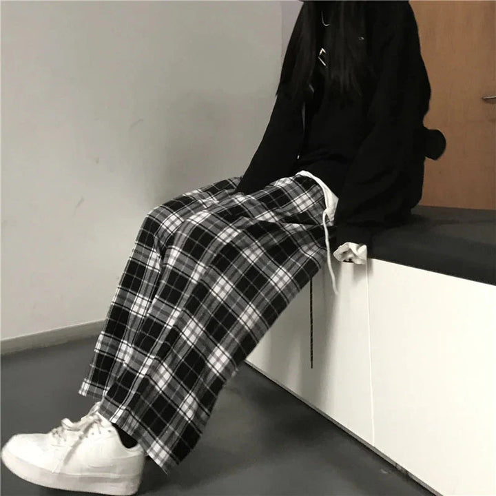 Stilla | Kvinders Ternet Høj Talje Skinny Mode Designer Baggy Bukser
