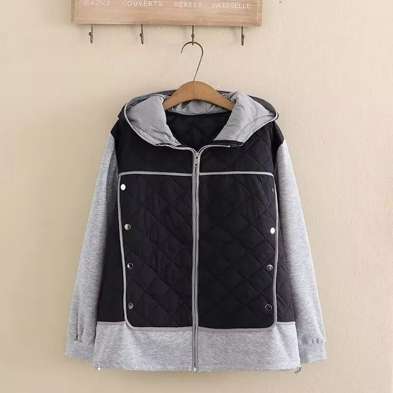 Stilla | Dame Stepp-Hoodie - Overstørrelse - Varm & Stilfuld
