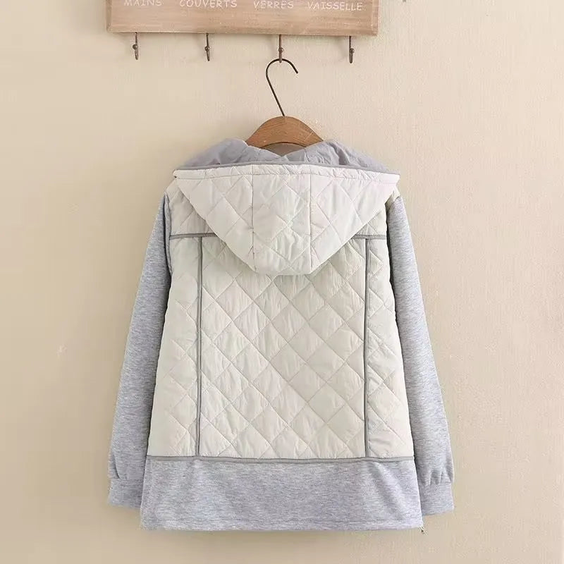 Stilla | Dame Stepp-Hoodie - Overstørrelse - Varm & Stilfuld