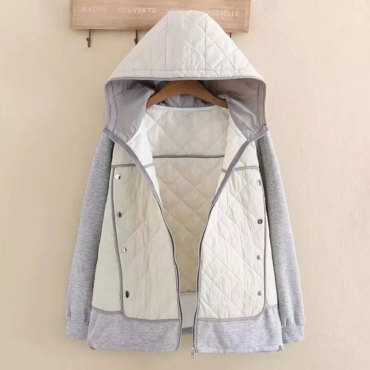 Stilla | Dame Stepp-Hoodie - Overstørrelse - Varm & Stilfuld