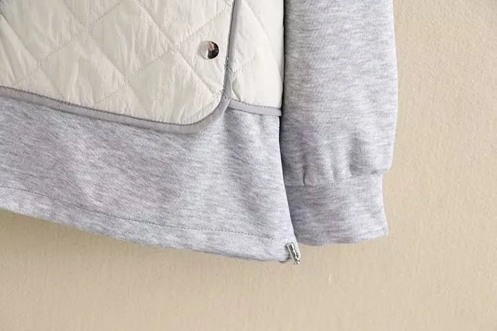 Stilla | Dame Stepp-Hoodie - Overstørrelse - Varm & Stilfuld