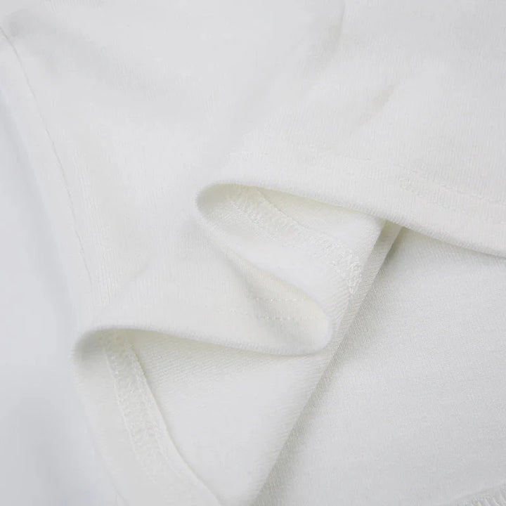 Stilla | Kvindernes Ruffle Blonder Trim Corsæt Toppe Mode Designer T-Shirts
