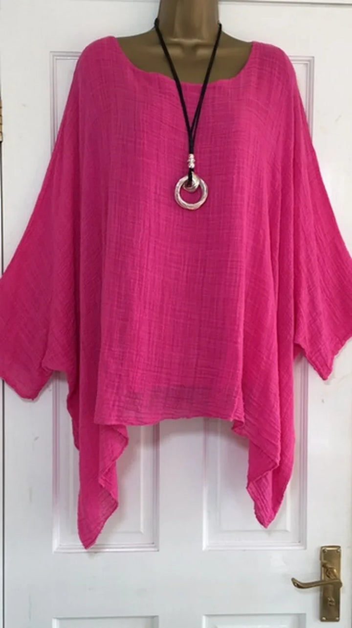 Stilla | Kvinders Flæse Trim 2 6xl Toppe Mode Designer Bluse T-Shirts (plus Størrelse)