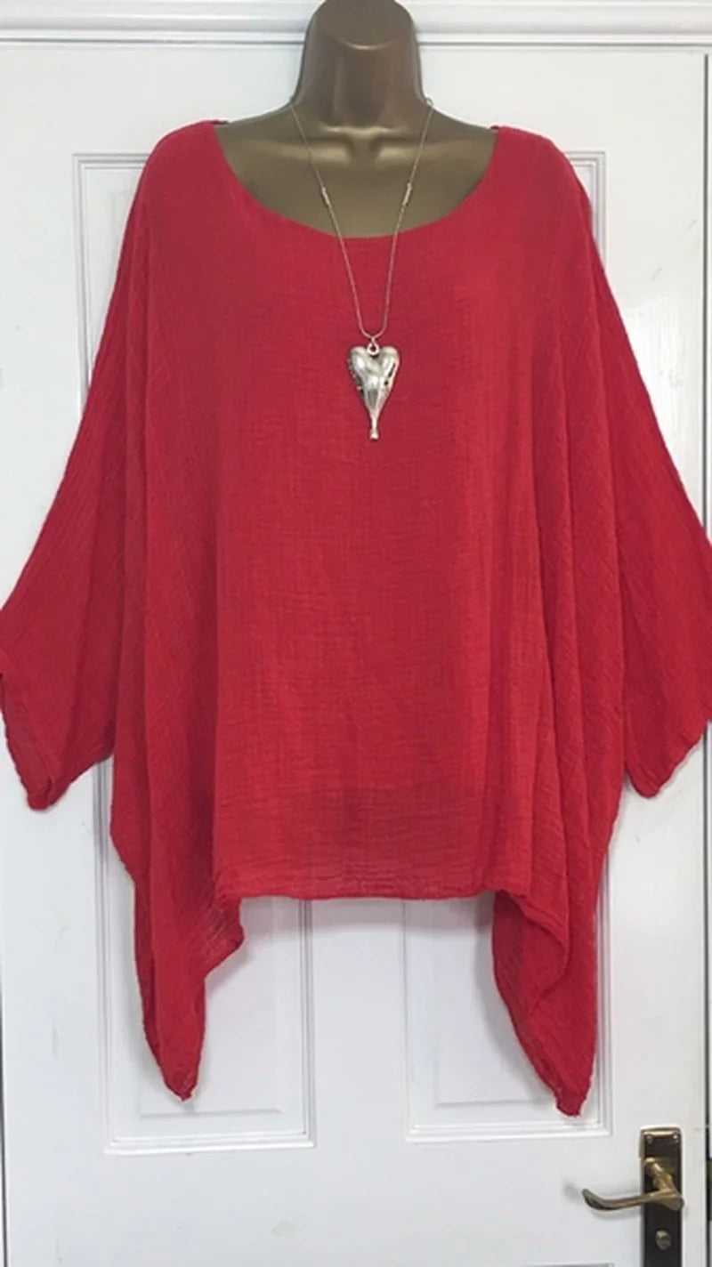 Stilla | Kvinders Flæse Trim 2 6xl Toppe Mode Designer Bluse T-Shirts (plus Størrelse)